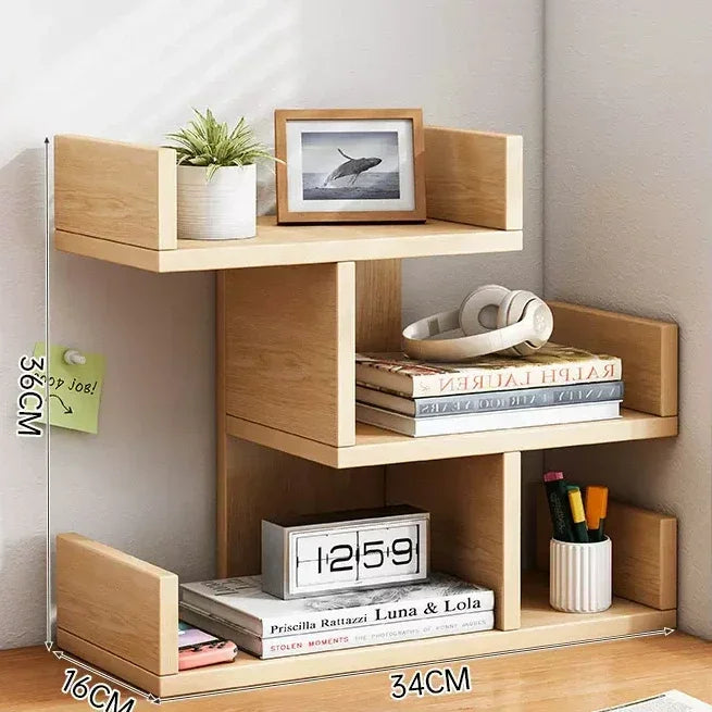 Bamboo Desk Bookshelf