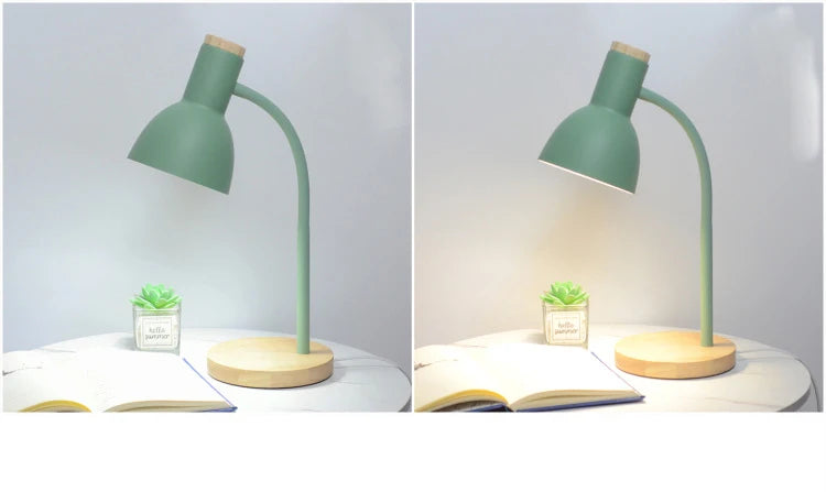 Wood & Iron Desk Lamp