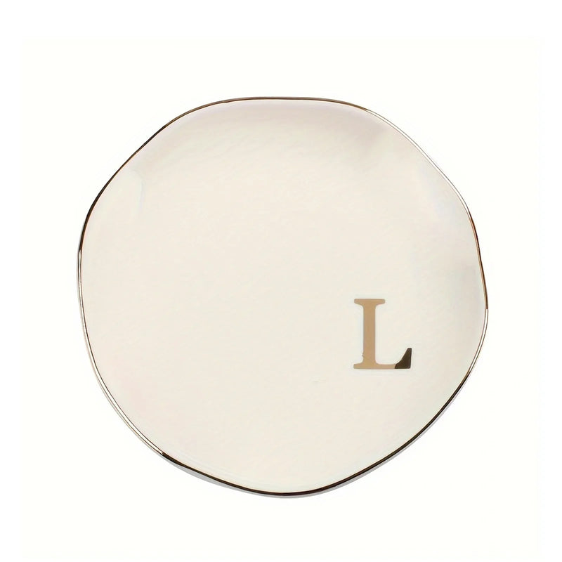 Personalized Initials Ceramic Ring Dish