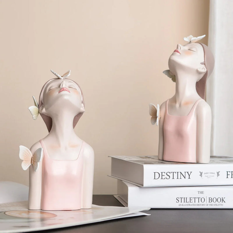 Butterfly Fairy Girl Statue
