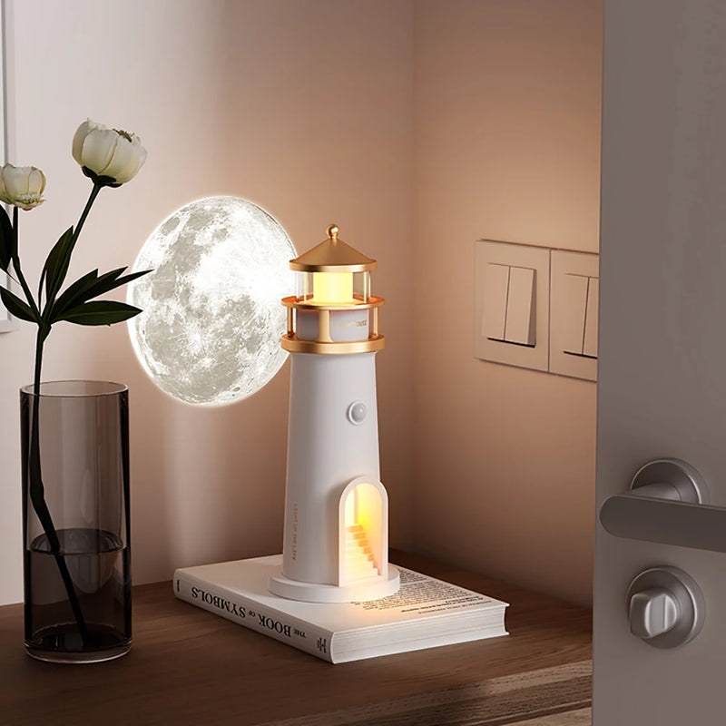 Bluetooth Moon Lighthouse Lamp