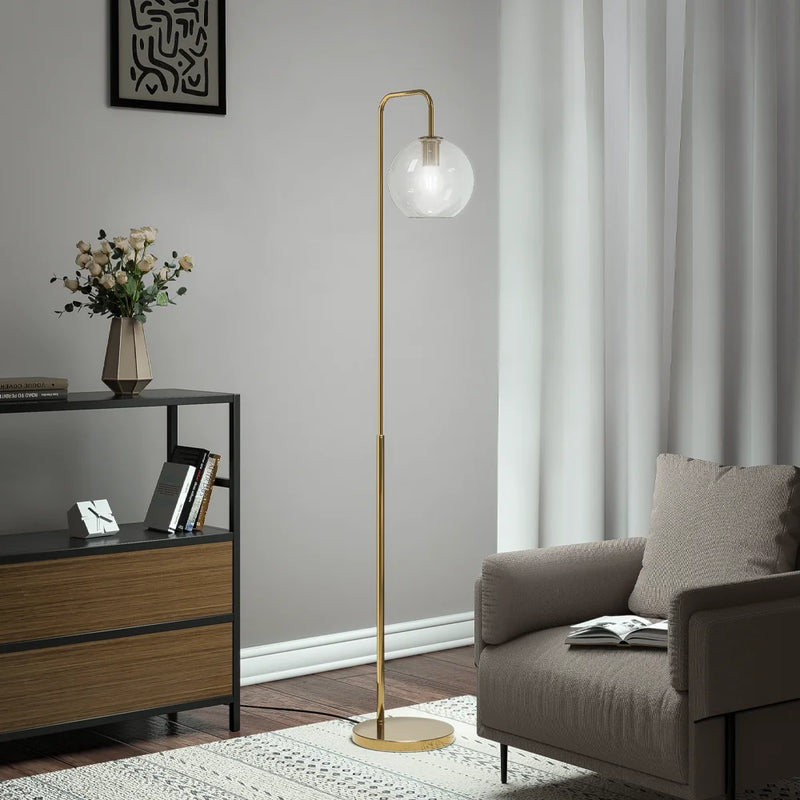 Gold Arc Floor Lamp