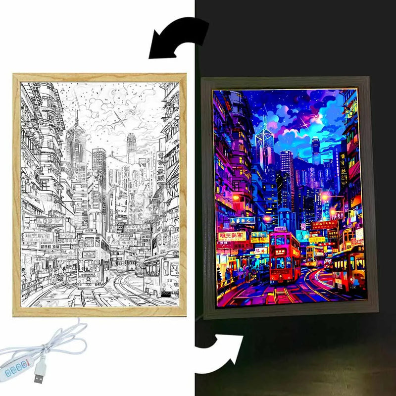 Hong Kong LED Painting