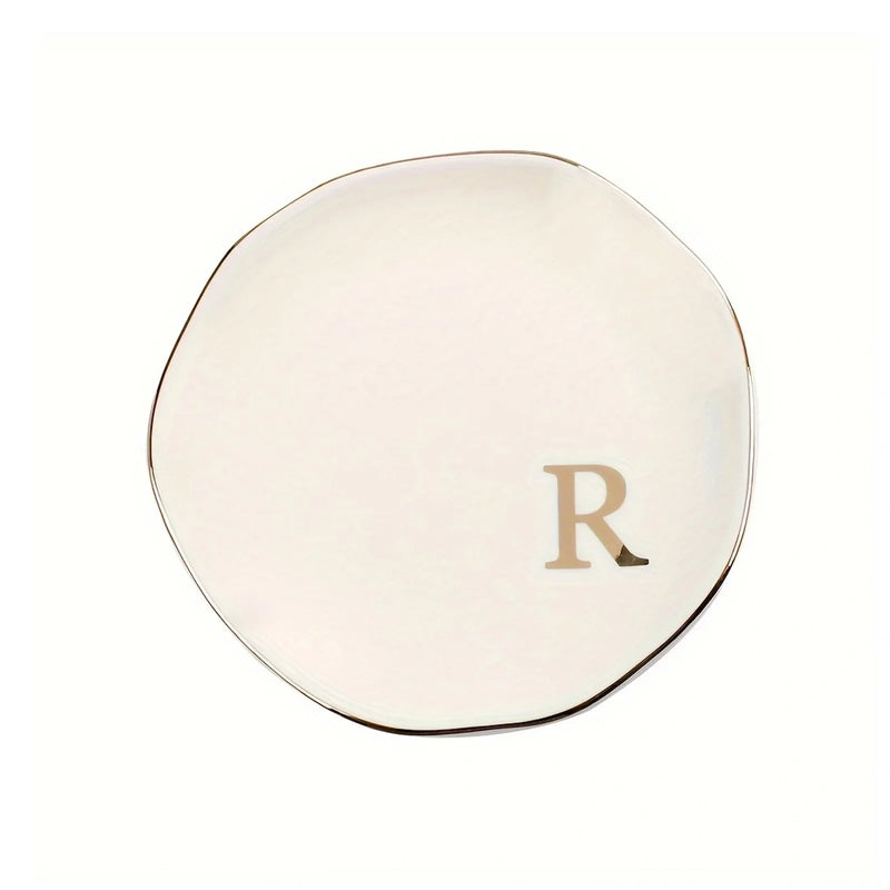 Personalized Initials Ceramic Ring Dish