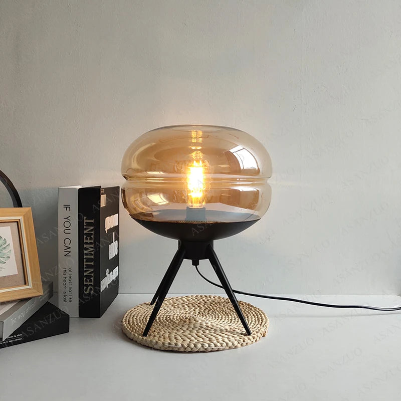 Glass Table Lamp