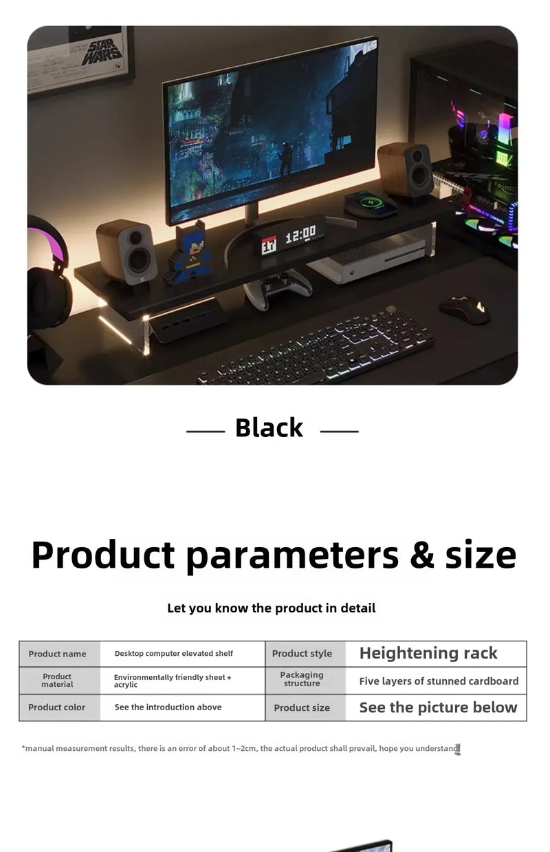 Clear Acrylic Monitor Stand
