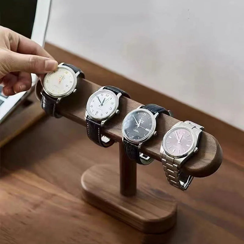 Walnut Watch Display Stand