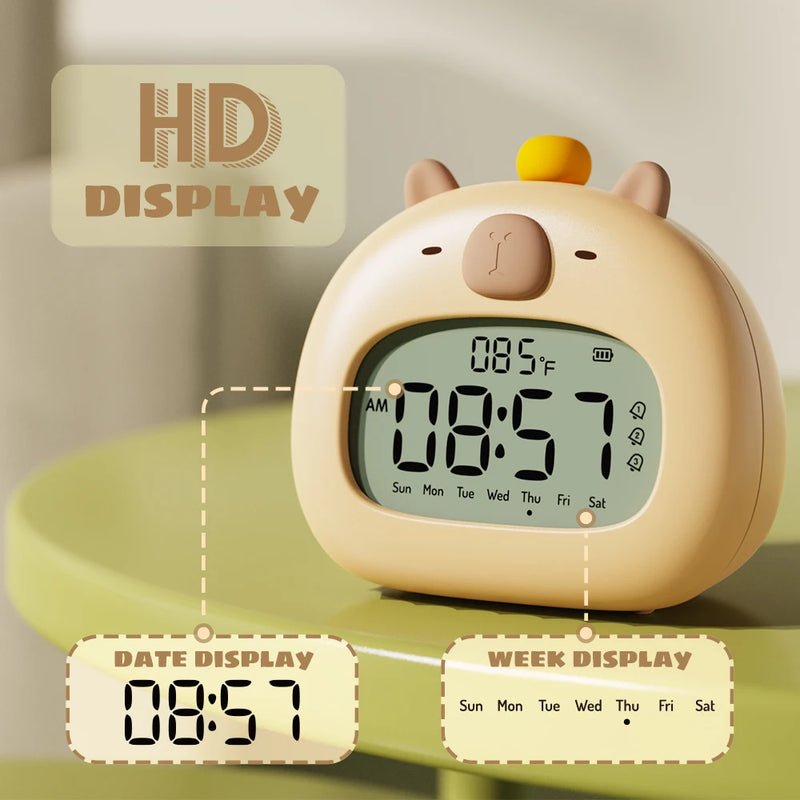 Capybara LED Kids Alarm Clock