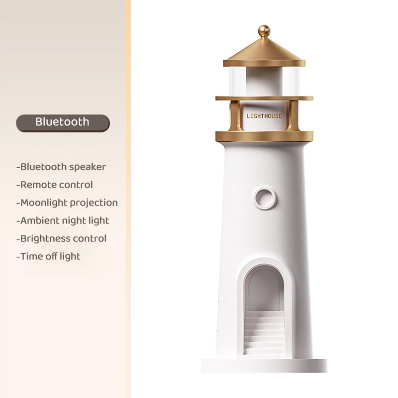 Bluetooth Moon Lighthouse Lamp