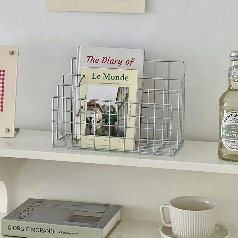 Metal Mesh Organizer Rack