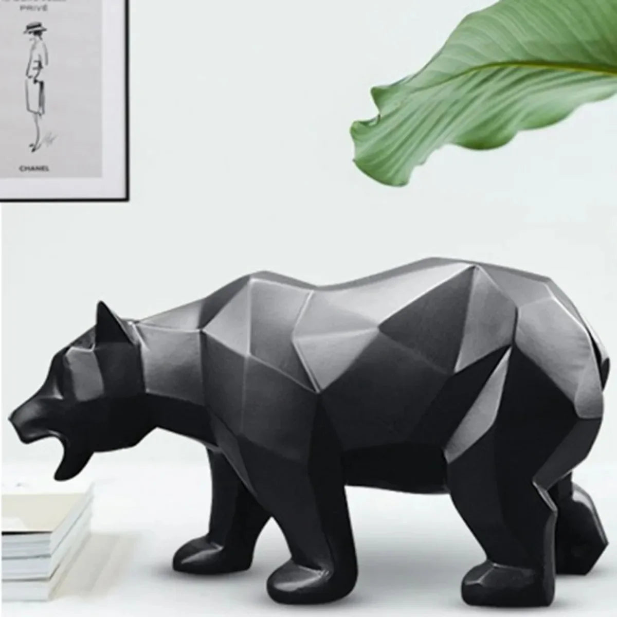 Geometric Bear Sculpture