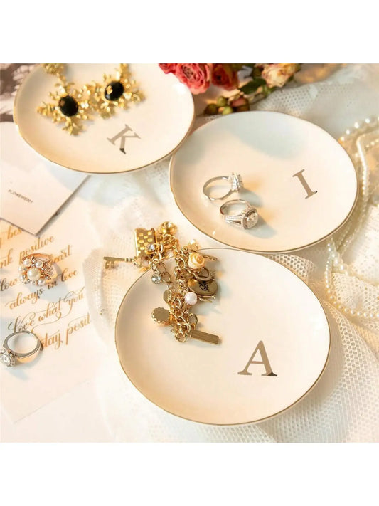 Personalized Initials Ceramic Ring Dish
