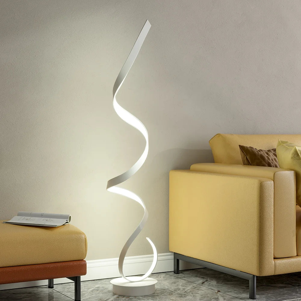LED Spiral Floor Lamp
