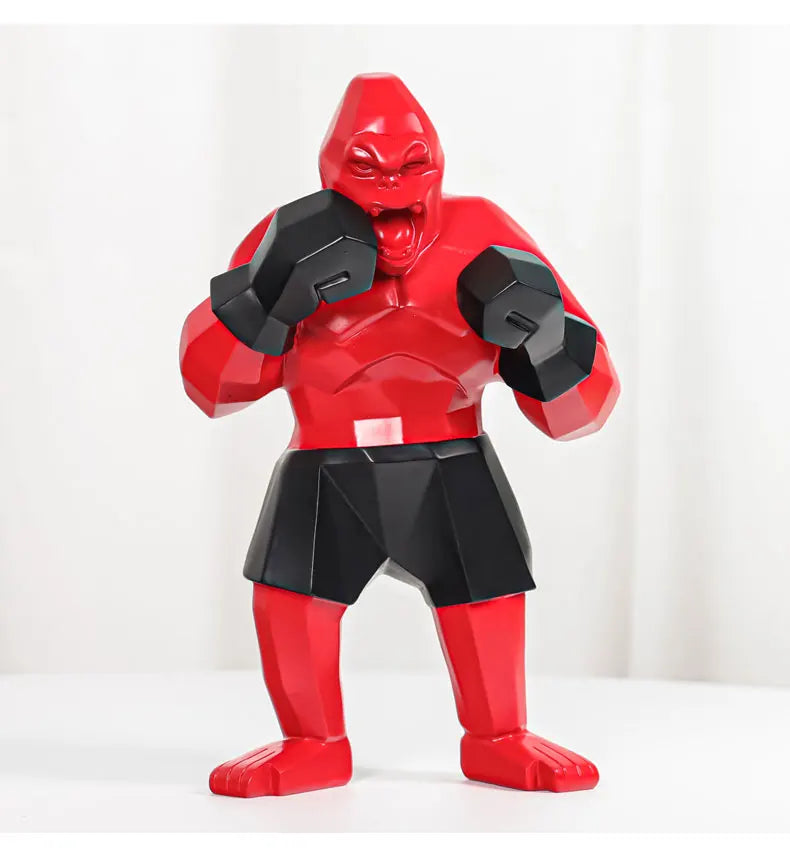 Boxing Gorilla Sculpture