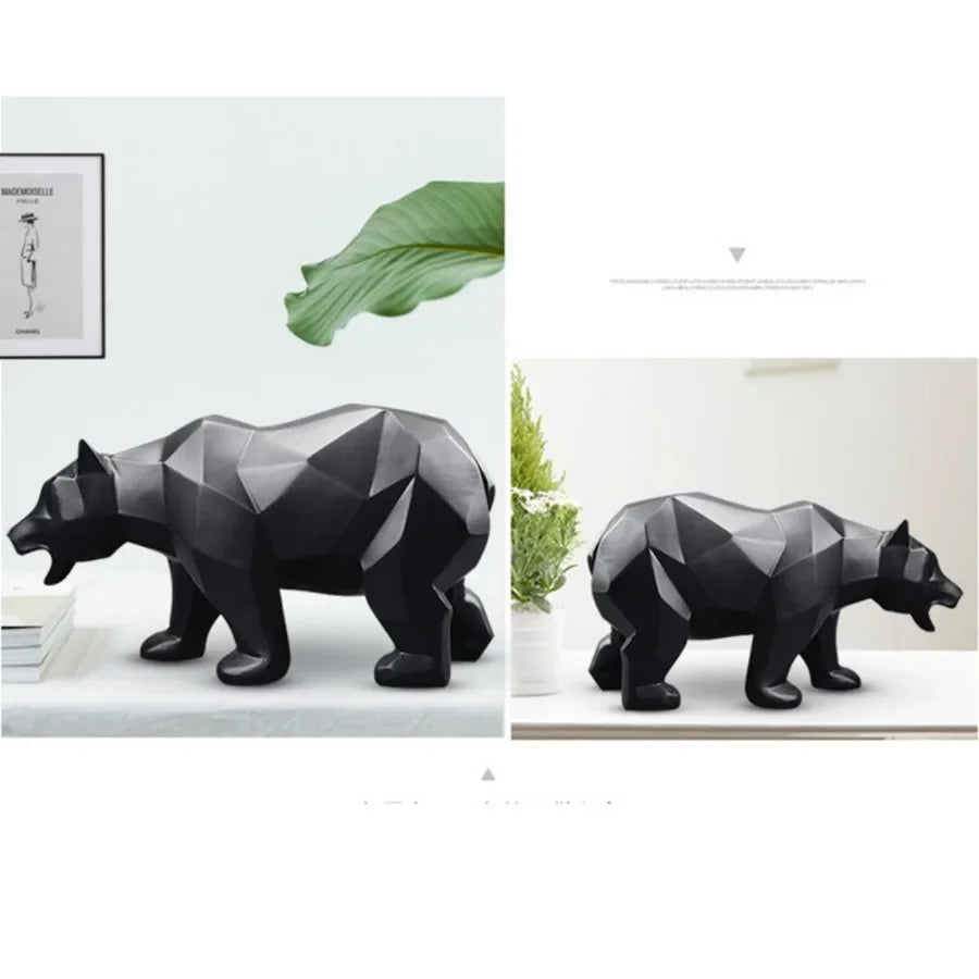 Geometric Bear Sculpture