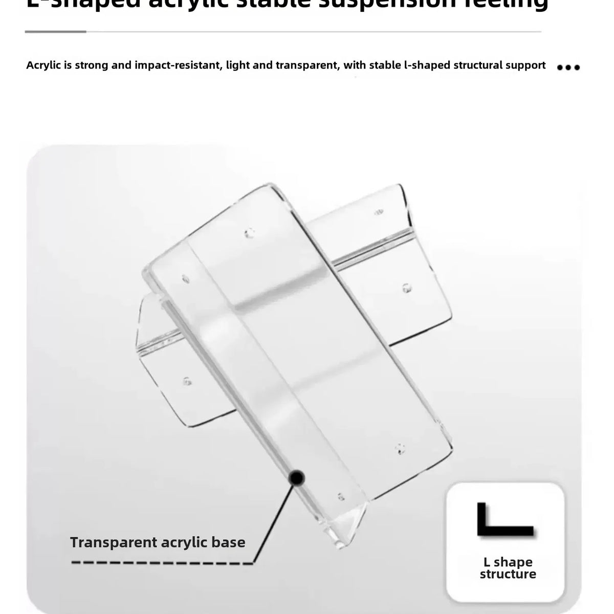 Clear Acrylic Monitor Stand