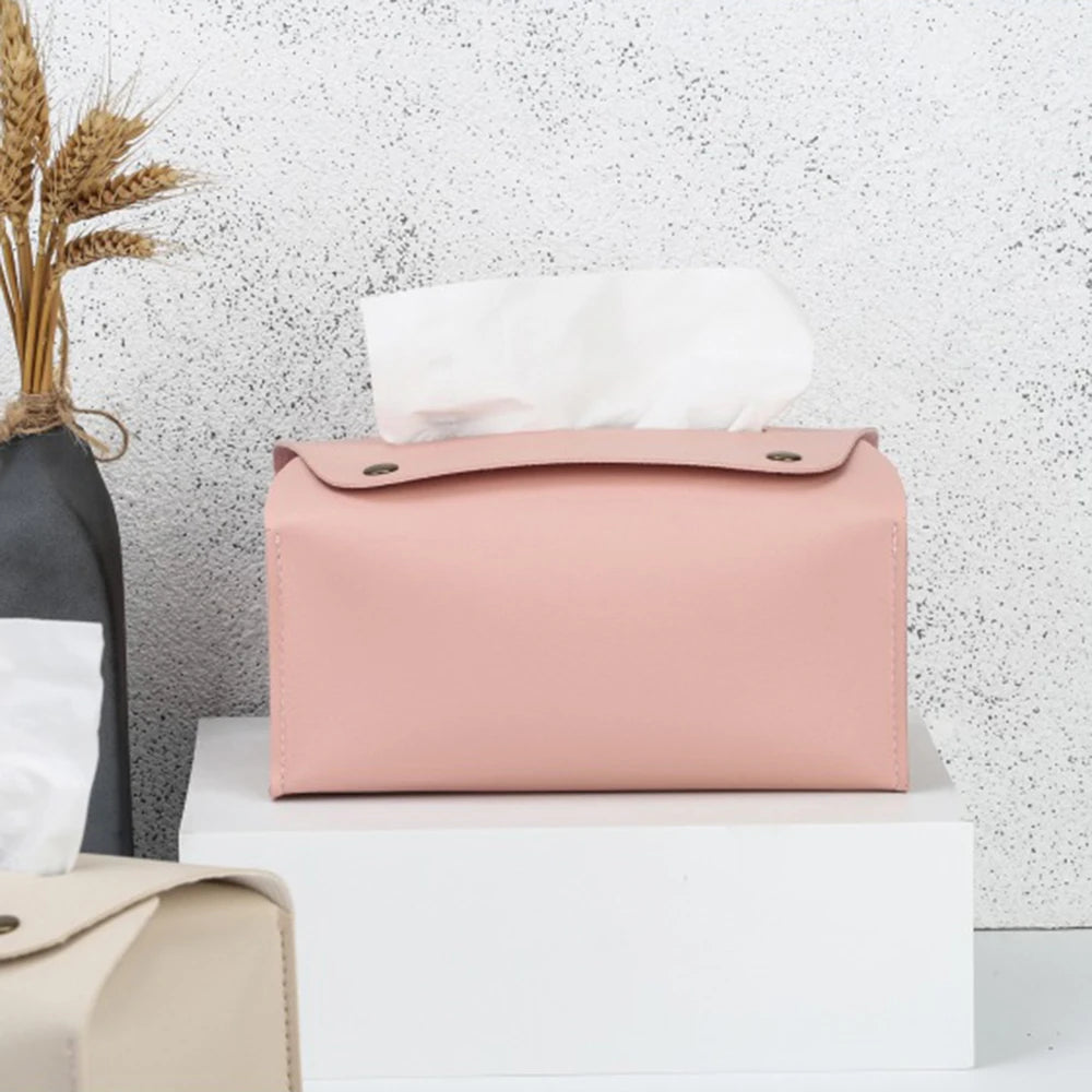PU Leather Tissue Holder