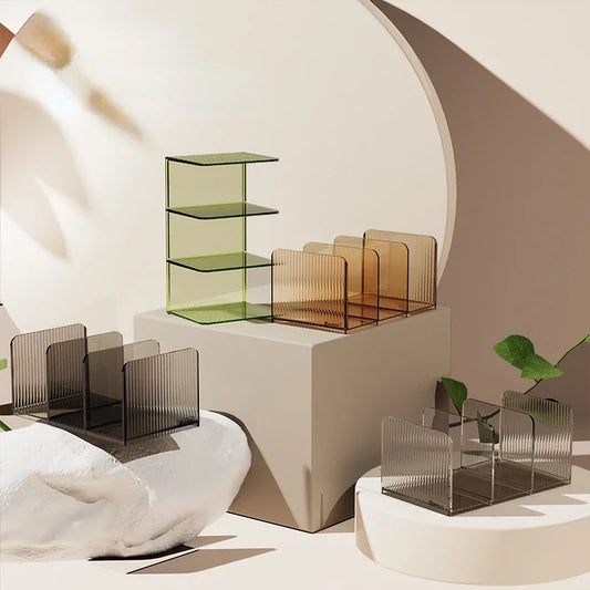 Transparent Bookends Stand