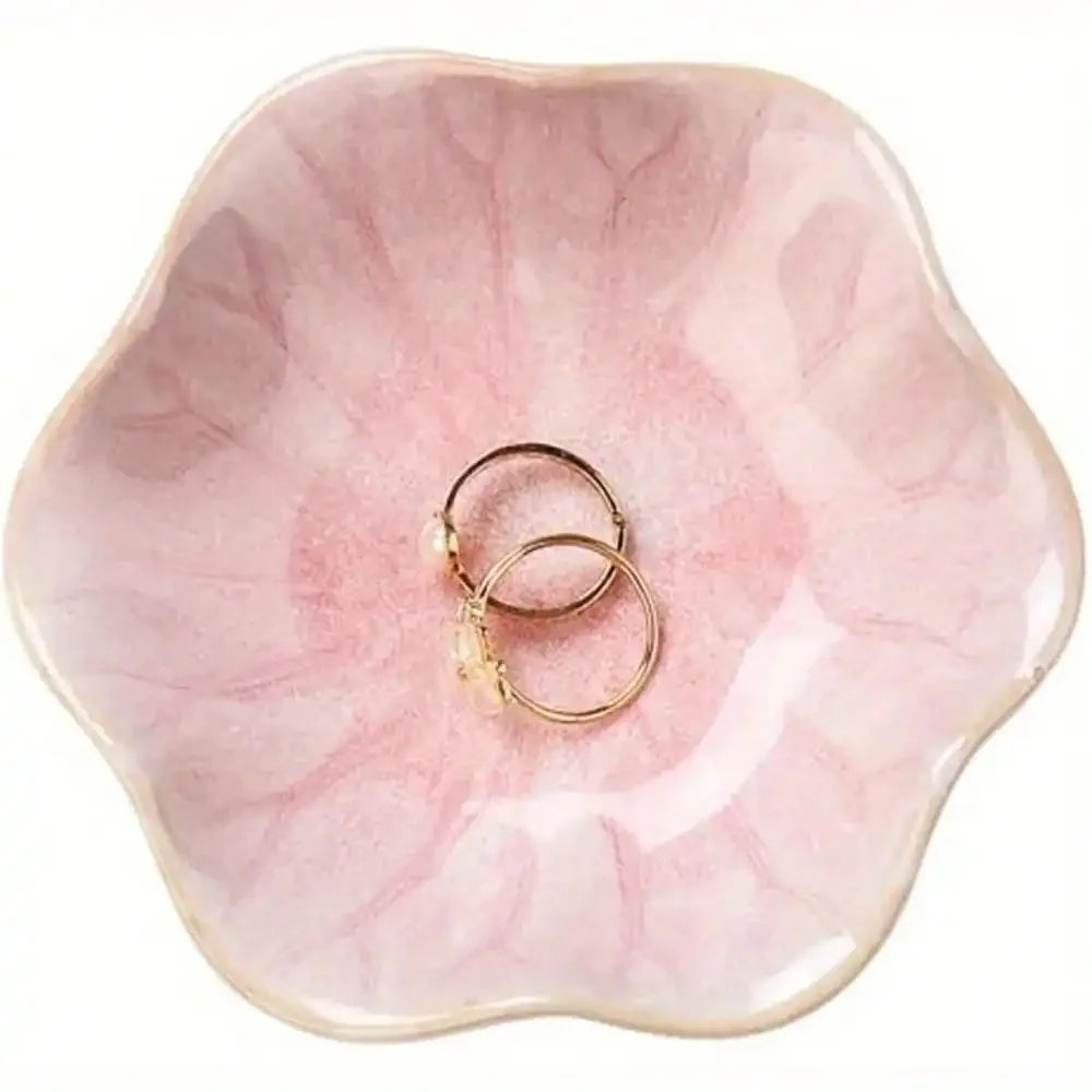 Lotus Leaf Ceramic Trinket Dish