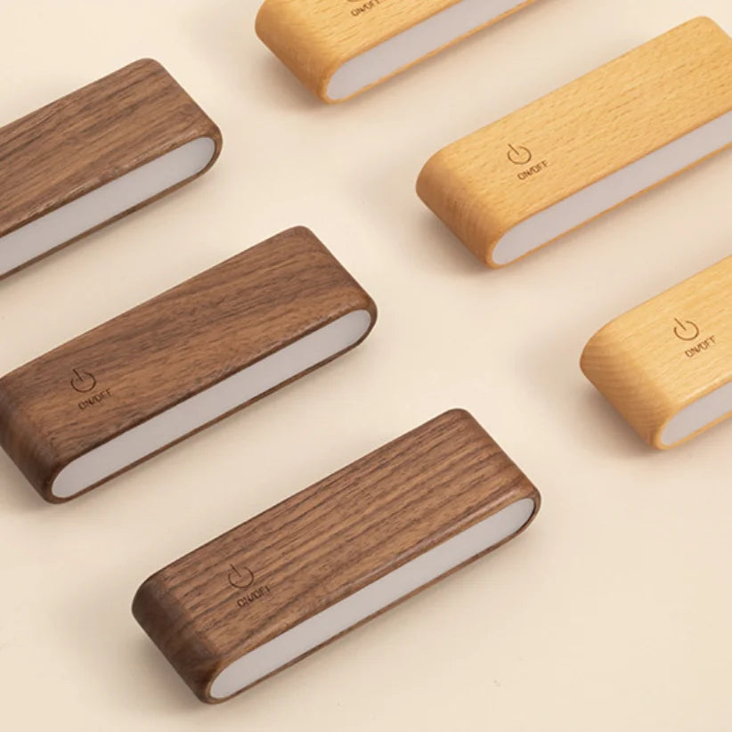 Minimalist Wood LED Lamp