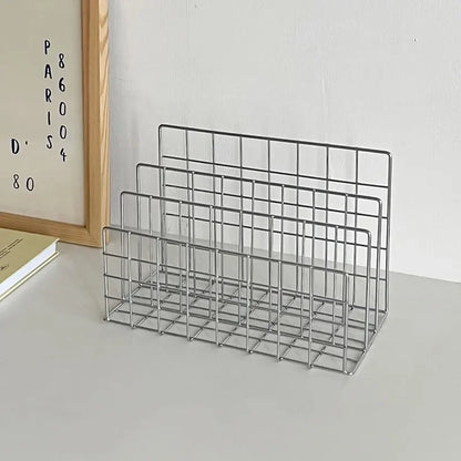 Metal Mesh Organizer Rack