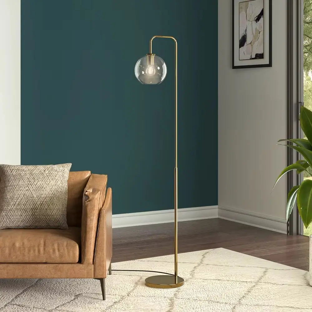 Gold Arc Floor Lamp