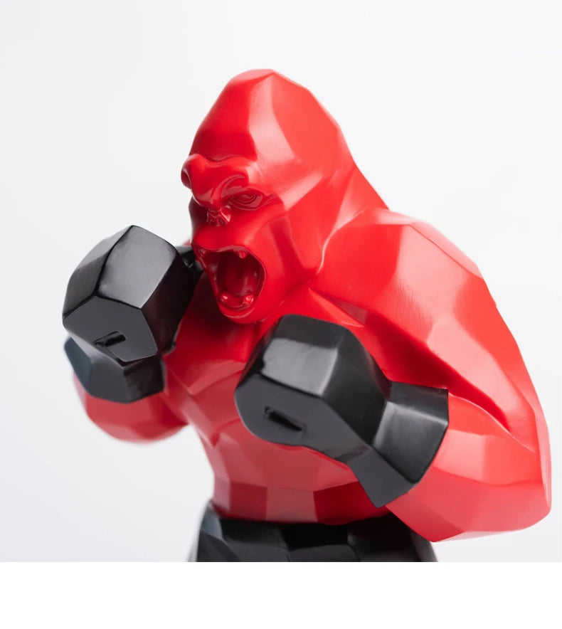 Boxing Gorilla Sculpture