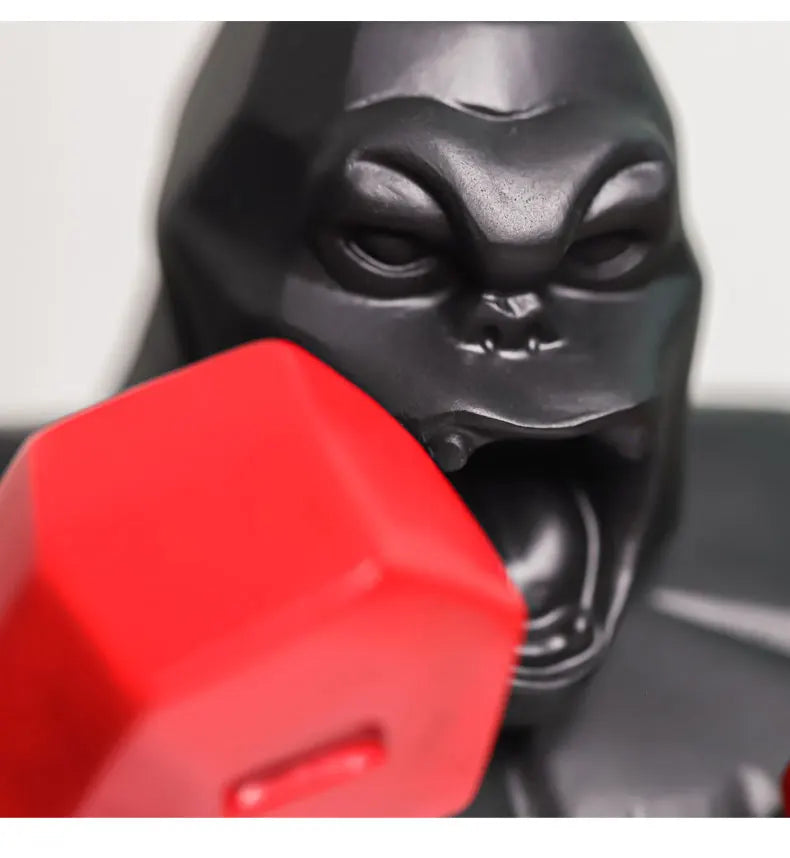 Boxing Gorilla Sculpture