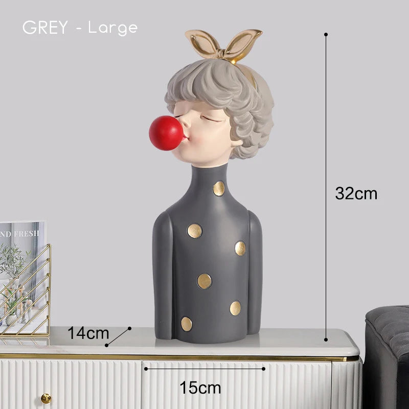 Bubble Gum Girl Statue