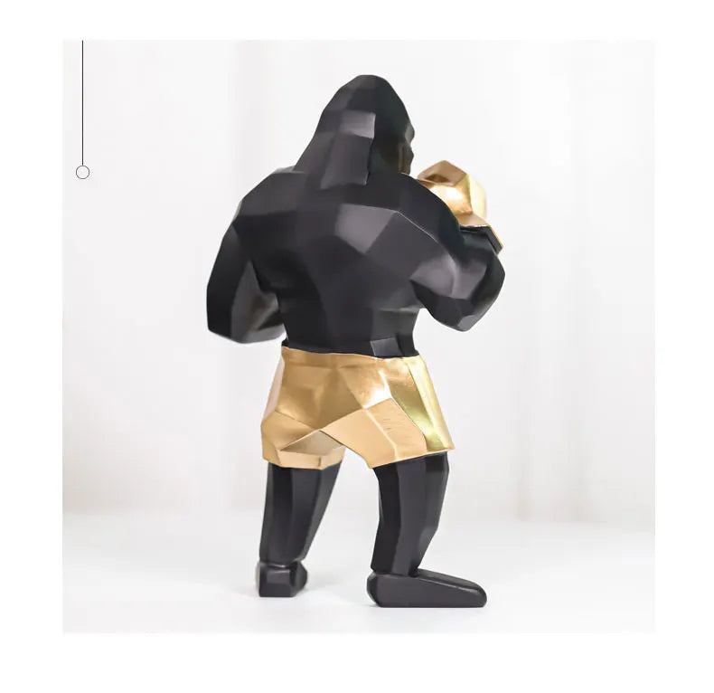 Boxing Gorilla Sculpture