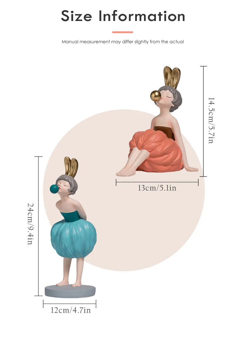 Bubble Gum Girl Figurine