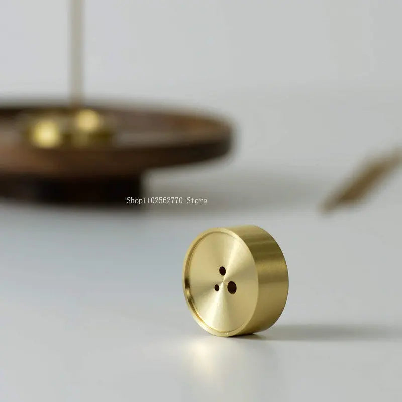 Solid Wood & Copper Incense Holder