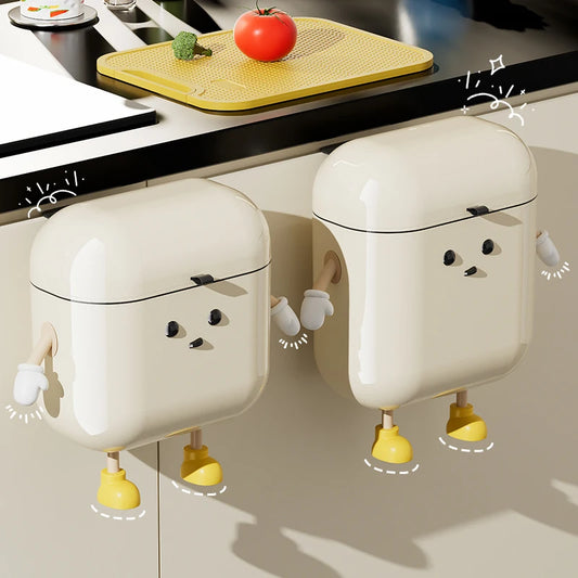 Wall-Mount Trash Bin