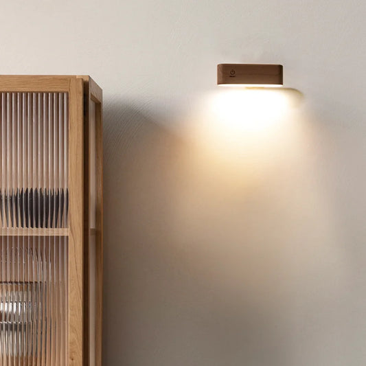 Minimalist Wood LED Lamp