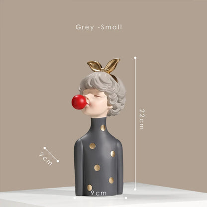 Bubble Gum Girl Statue