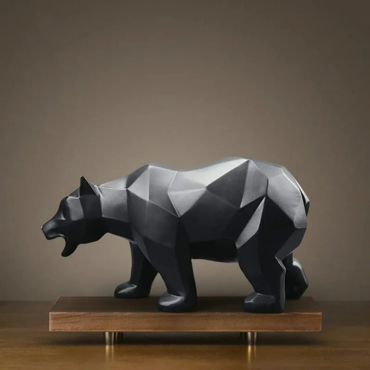 Geometric Bear Sculpture