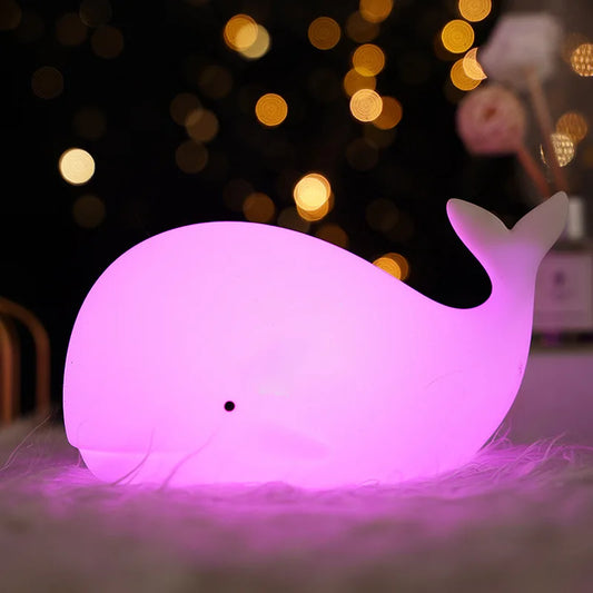 Cute Whale Night Light