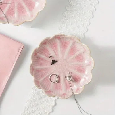 Lotus Leaf Ceramic Trinket Dish