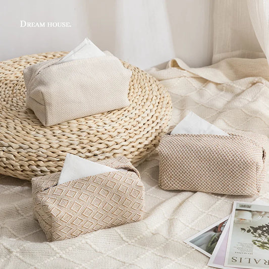 Nordic Linen Tissue Box Cover