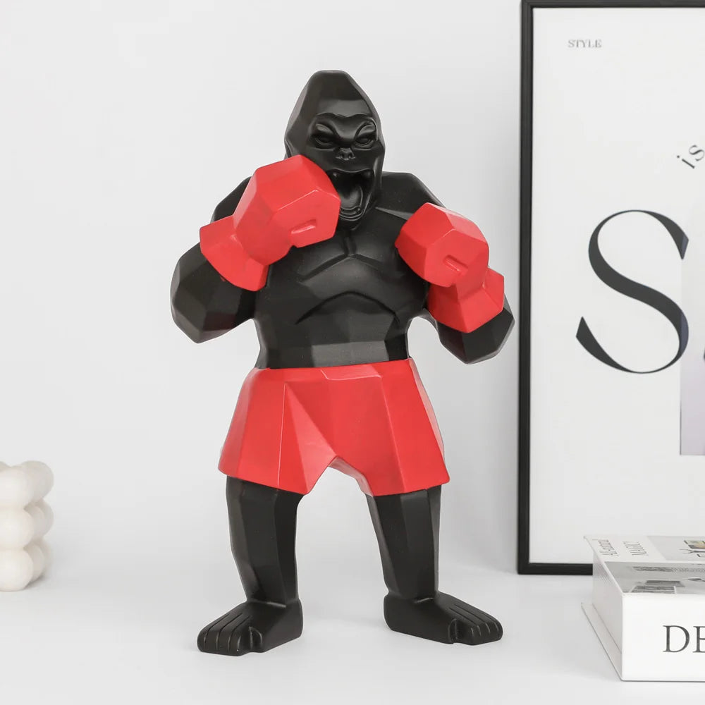 Boxing Gorilla Sculpture