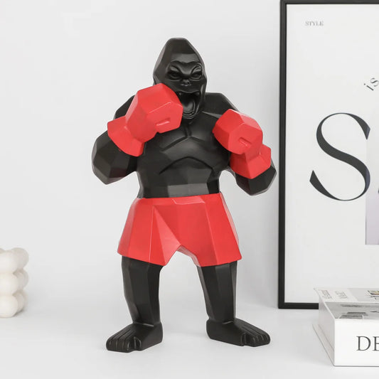 Boxing Gorilla Sculpture