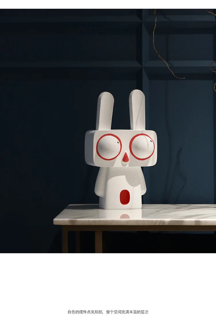 Abstract Rabbit Ornament