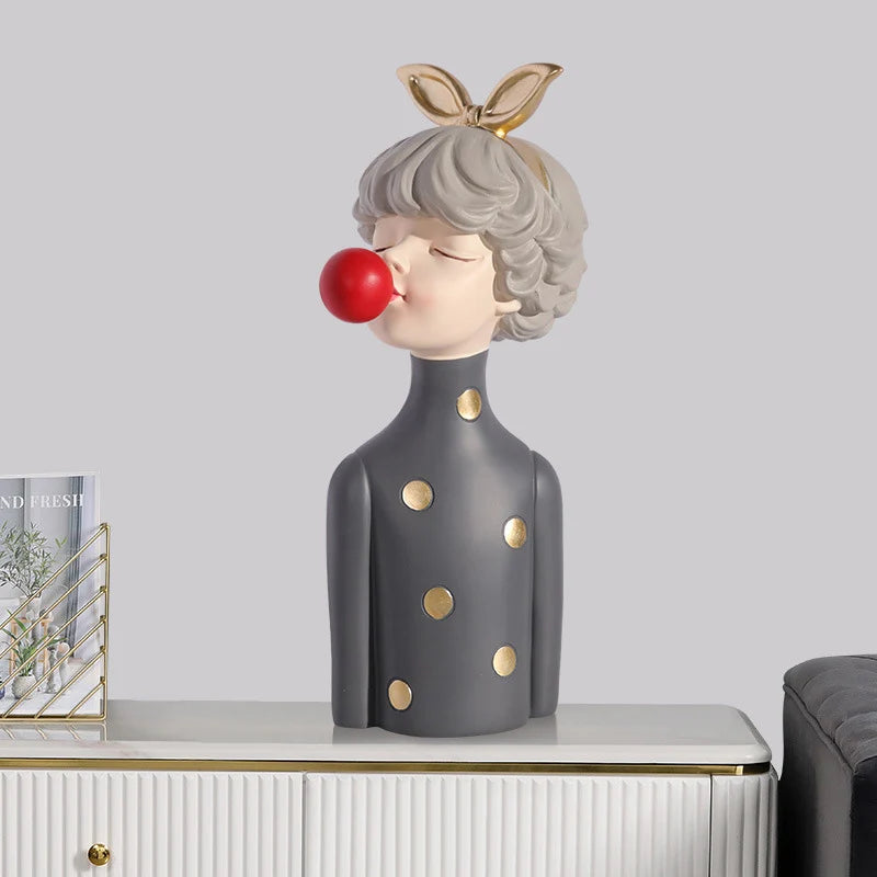 Bubble Gum Girl Statue