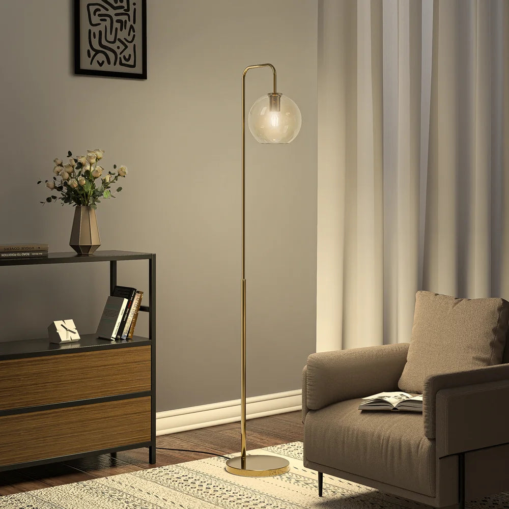 Gold Arc Floor Lamp
