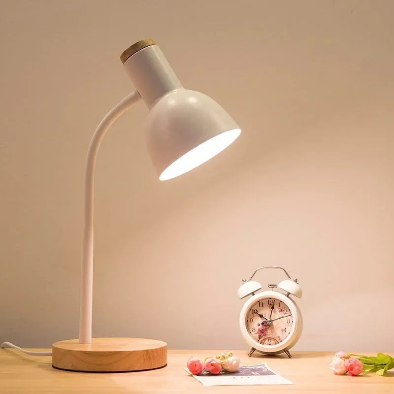 Wood & Iron Desk Lamp