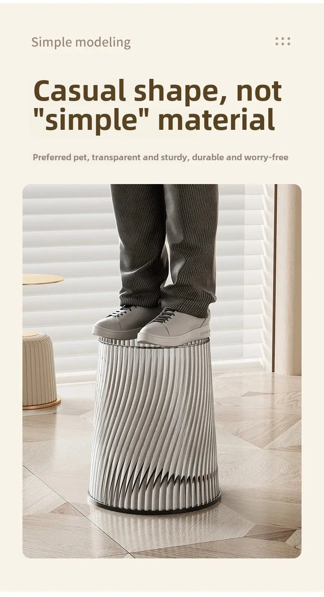 Clear Luxe Dustbin