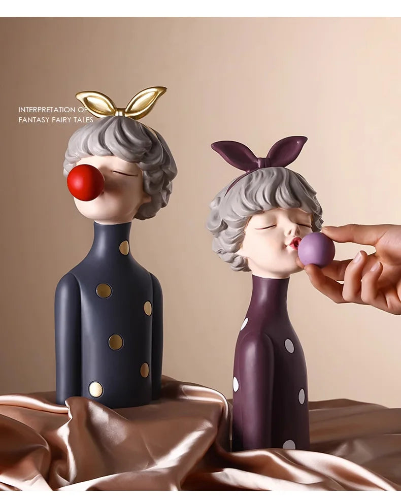 Bubble Gum Girl Statue
