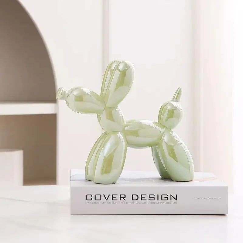 Ceramic Balloon Dog Statue
