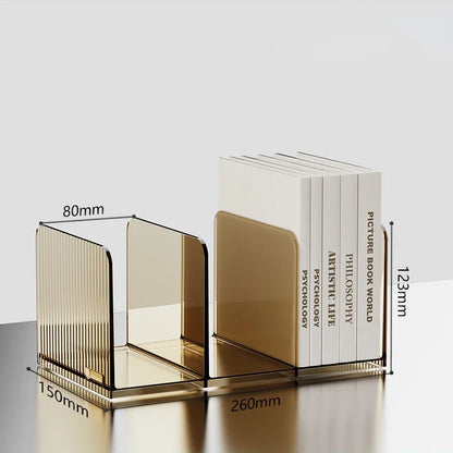 Transparent Bookends Stand