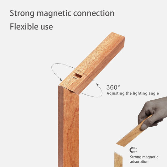 Rotating Wooden Lamp